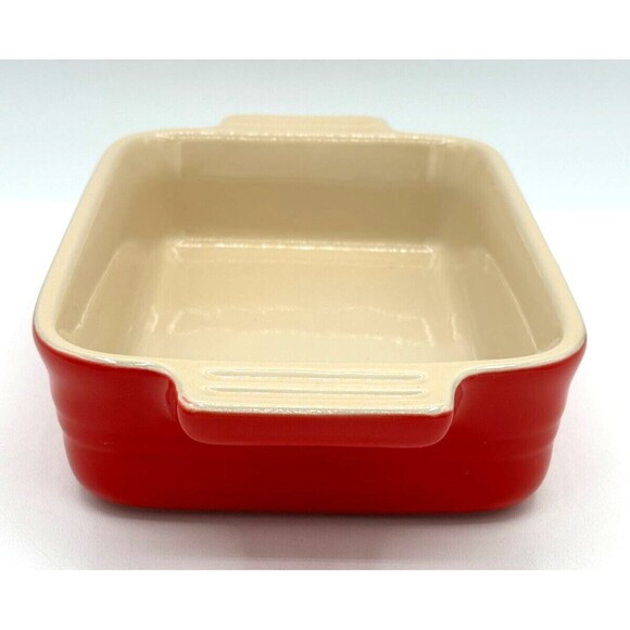 Le Creuset Heritage Stoneware Rectangular Baker Dish (5x7) 10-32 & Ramekin 06.05 - Picture 5 of 16
